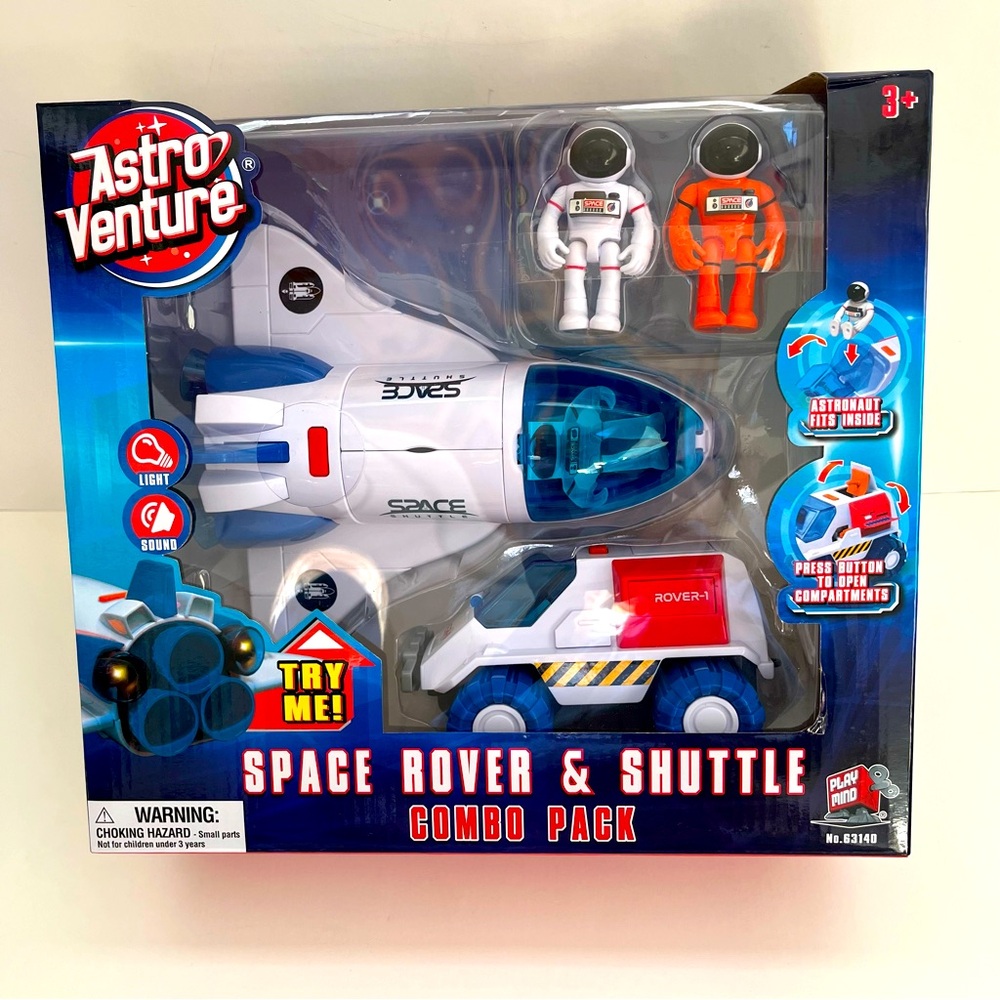 NEW Astro Venture Space Rover & Shuttle combo pack toy set
